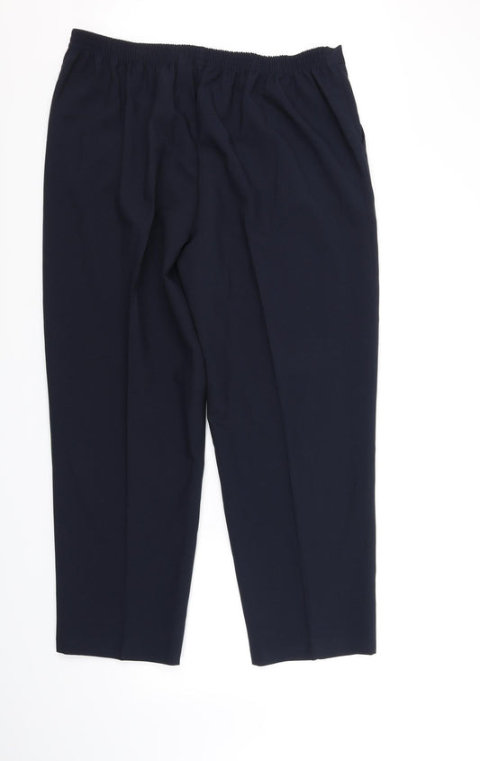Sarah Hamilton Womens Blue Trousers Size 20 L31 in