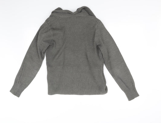 H&M Womens Grey Cardigan Jumper Size M