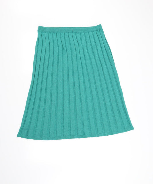 Equinox Womens Green Flare Skirt Size 32 in
