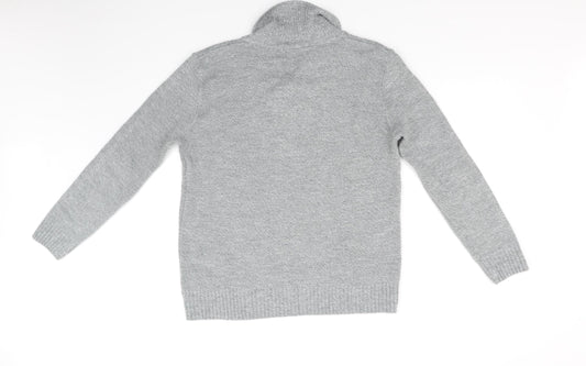 CHIC Womens Grey Pullover Jumper Size M