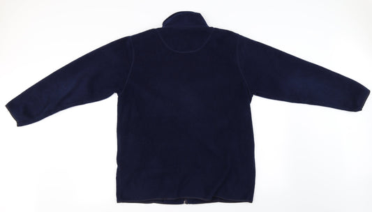 Debbie Morgan Womens Blue Full Zip Jumper Size M