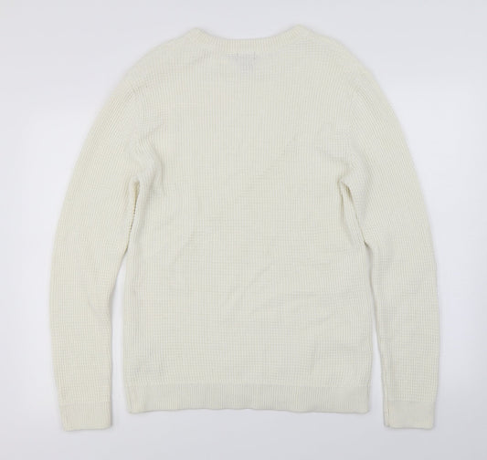 H&M Womens Ivory Pullover Jumper Size M