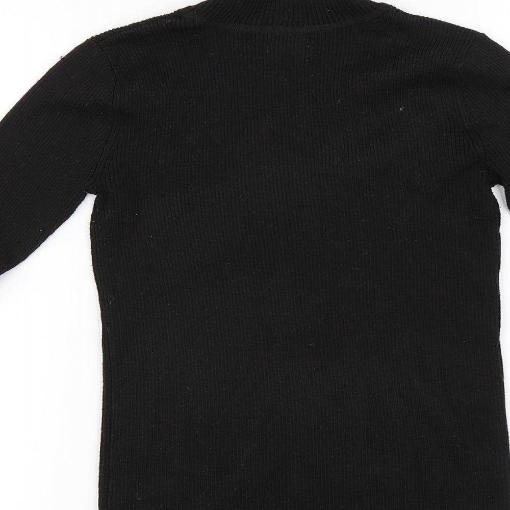 Brand and care label for Papaya women’s black jumper, size UK 12