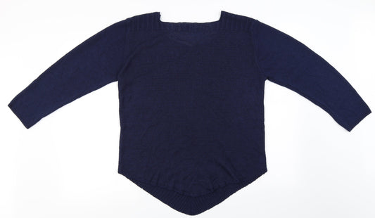 Abbey Bay Womens Blue Pullover Jumper Size L