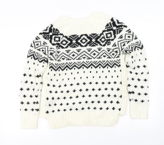 FOREVER 21 Womens Ivory Pullover Jumper Size S