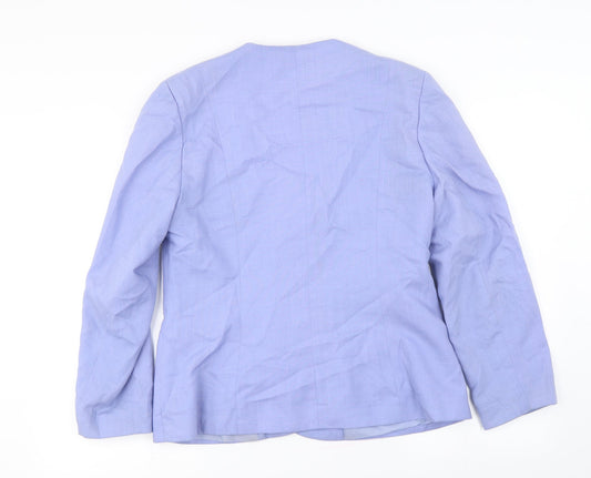 Preworn Womens Purple Jacket Coat Size 12