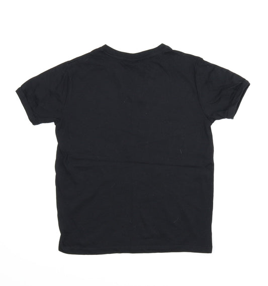 Lee Cooper Boys Black Basic T-Shirt Size 11-12 Years