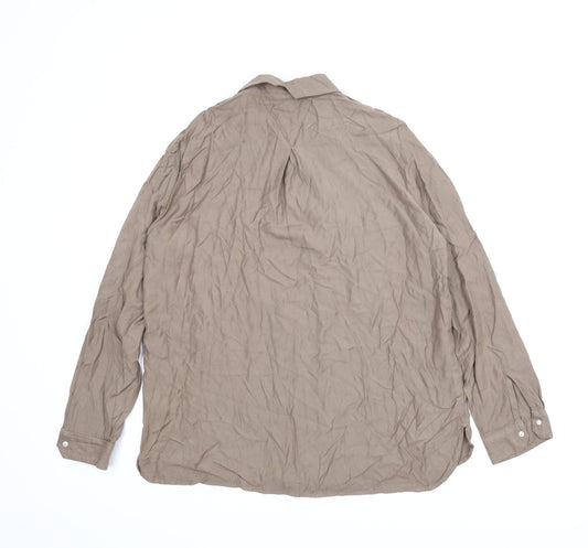River Island Womens Brown Basic Blouse Size 12