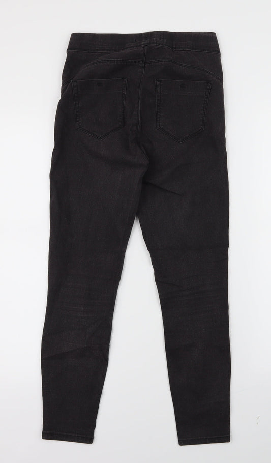 Denim Co. Womens Black Denim Jegging Jeans Size 8 L25 in