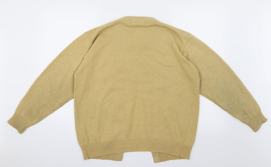 Compliments Womens Beige Knit Cardigan Jumper Size L