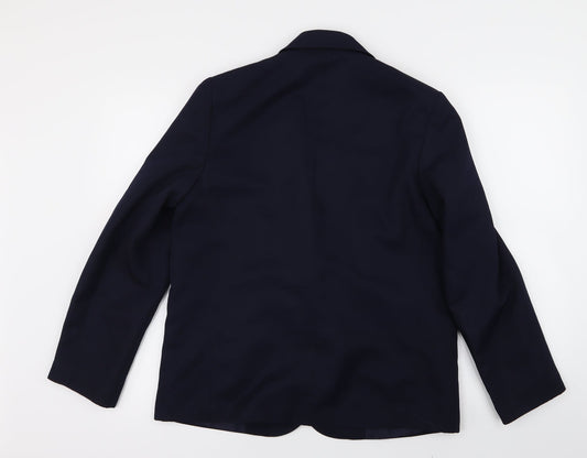 St Michael Womens Blue Jacket Suit Jacket Size 14