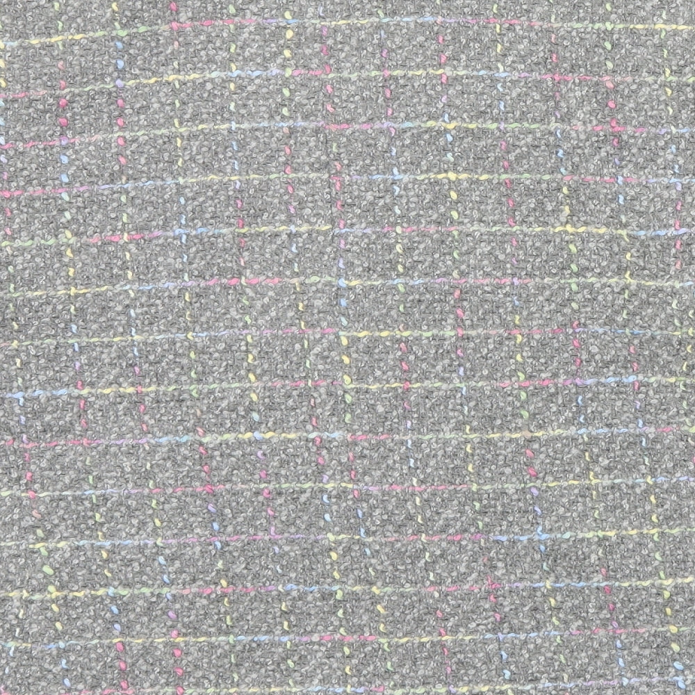 Brand and care label for UNDER WRAPS women’s multicoloured geometric jacket, size UK 16, - pocket details on front
