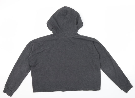 H&M Womens Grey Pullover Hoodie Size 12