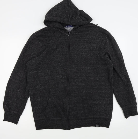 Avenue Mens Grey Full Zip Jumper Size M