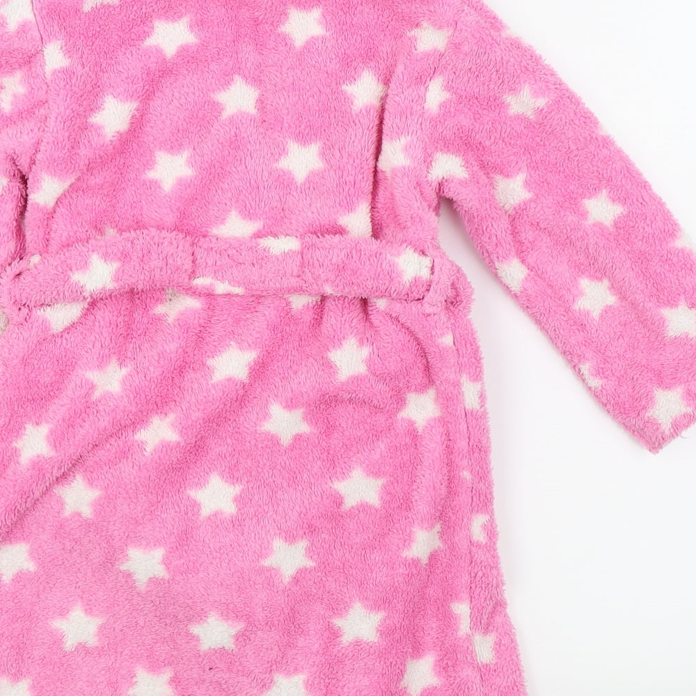 Asda George Girls Pink Solid Top Robe Size 4-5 Years