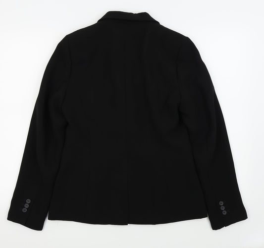 Papaya Womens Black Jacket Sport Coat Size 12