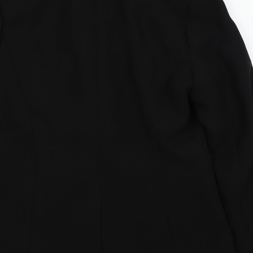 Brand and care label for Papaya women’s black jacket sport coat, size UK 12