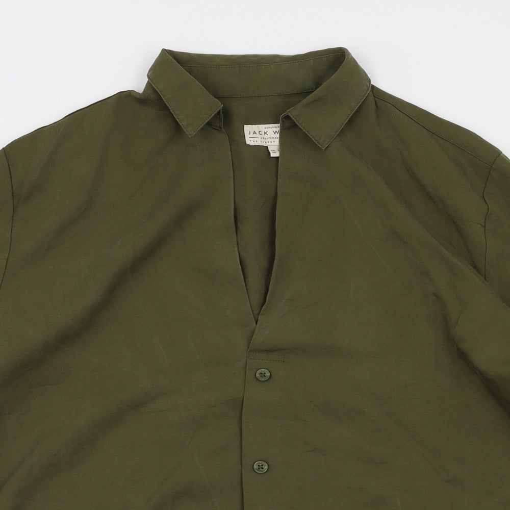 Jack Wills Womens Green Basic Polo Size 8
