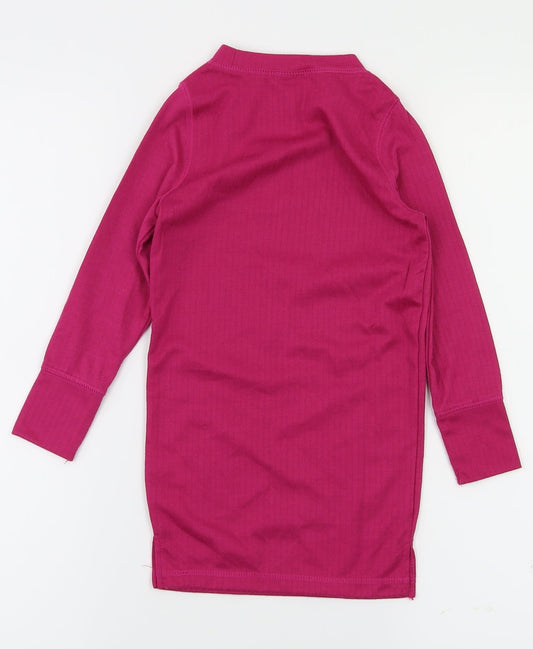 snow wear Girls Pink Basic T-Shirt Size 3-4 Years
