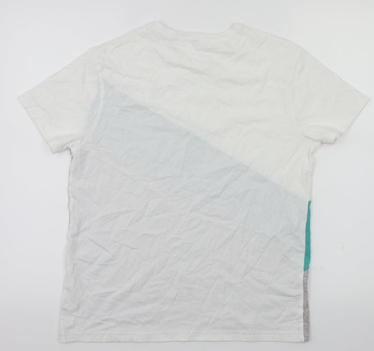 M&S Boys Green Basic T-Shirt Size 11-12 Years