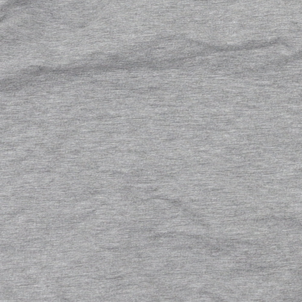 Brand and care label for M&Co girls’ grey animal print jumper, size 4-5, years