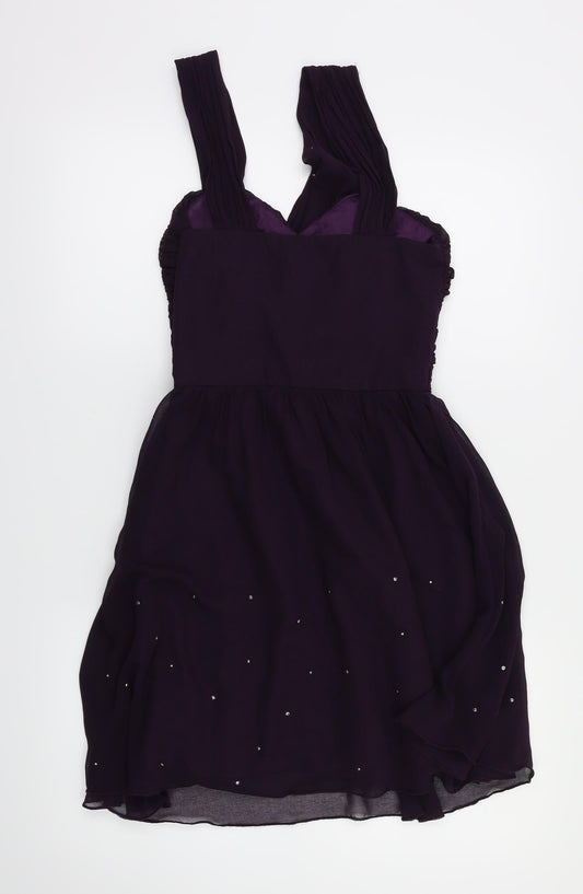 Pixie Lott Womens Purple Fit & Flare Size 6