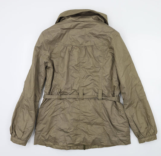 New Look Womens Gold Jacket Coat Size 10