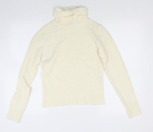 stmosphere Womens White Knit Pullover Jumper Size 12