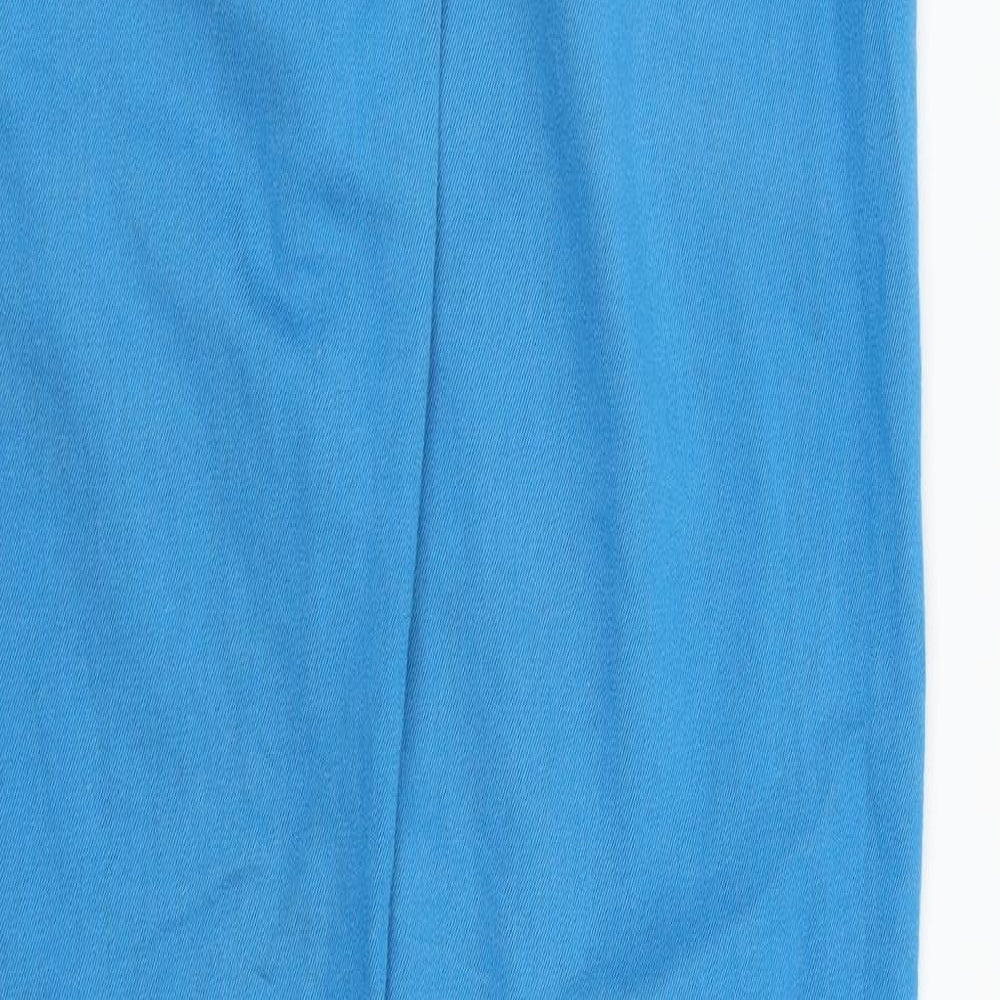 Brand and care label for Primark women’s blue skinny jeans, size UK 10, 31-inch leg