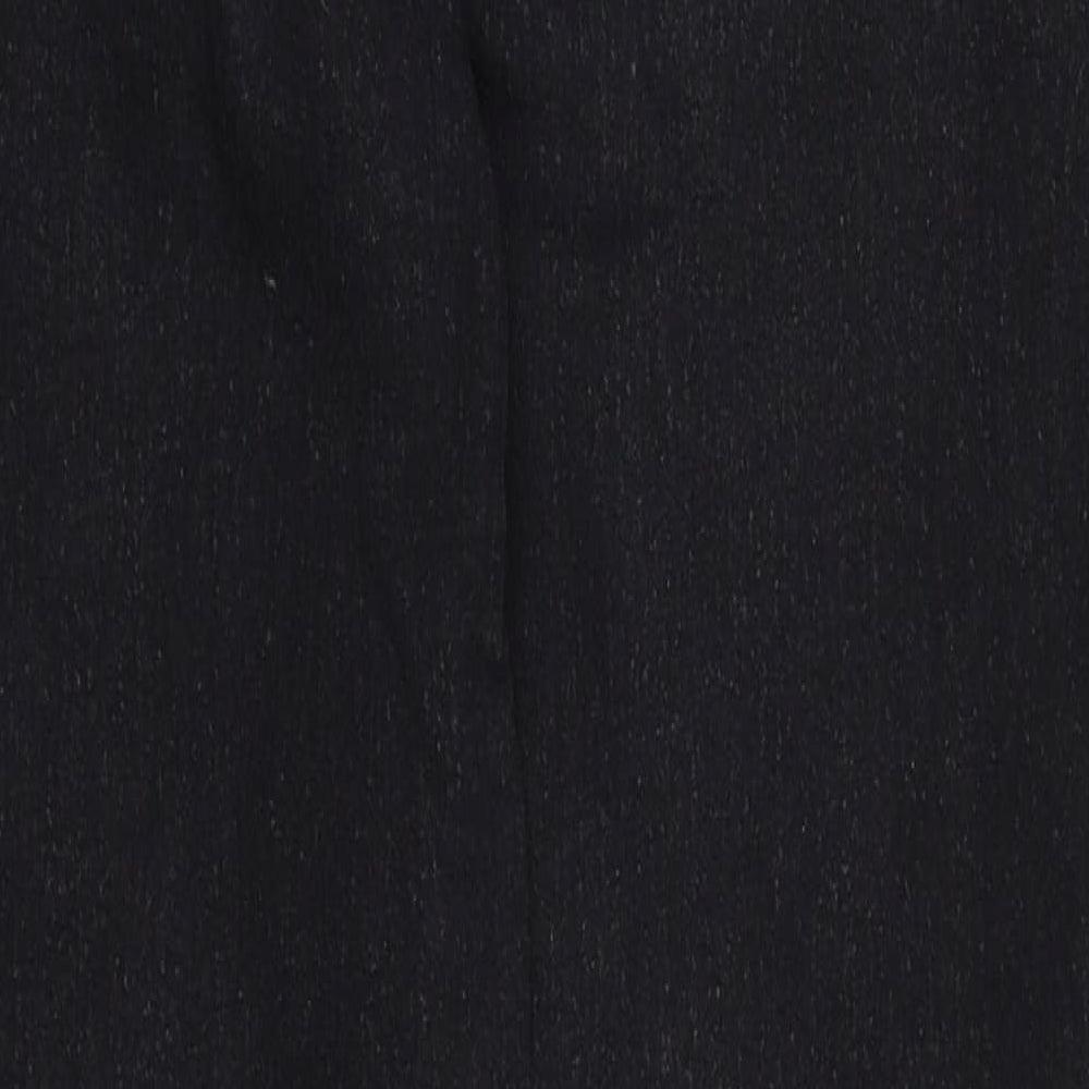Brand and care label for Denim & Co. women’s black denim skinny jeans, size UK 8, 24-inch leg