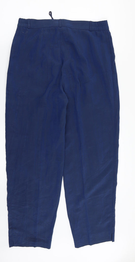 Jean Claire Womens Blue Dress Pants Trousers Size 12 L26 in