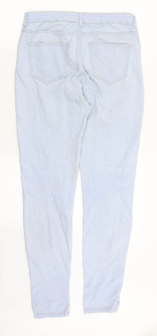 Sinsay Womens Blue Denim Skinny Jeans Size 10 L29 in