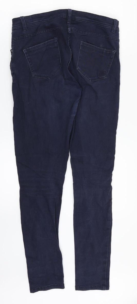 Preworn Womens Blue Denim Skinny Jeans Size 10 L28 in