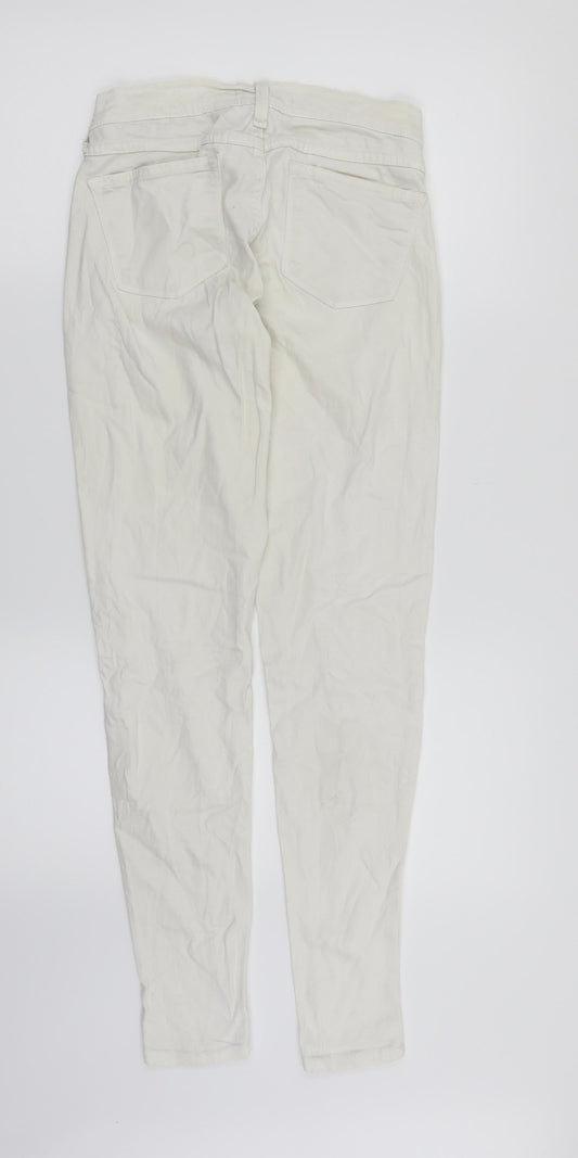 Flying Monkey Womens White Denim Skinny Jeans Size 10 L30 in