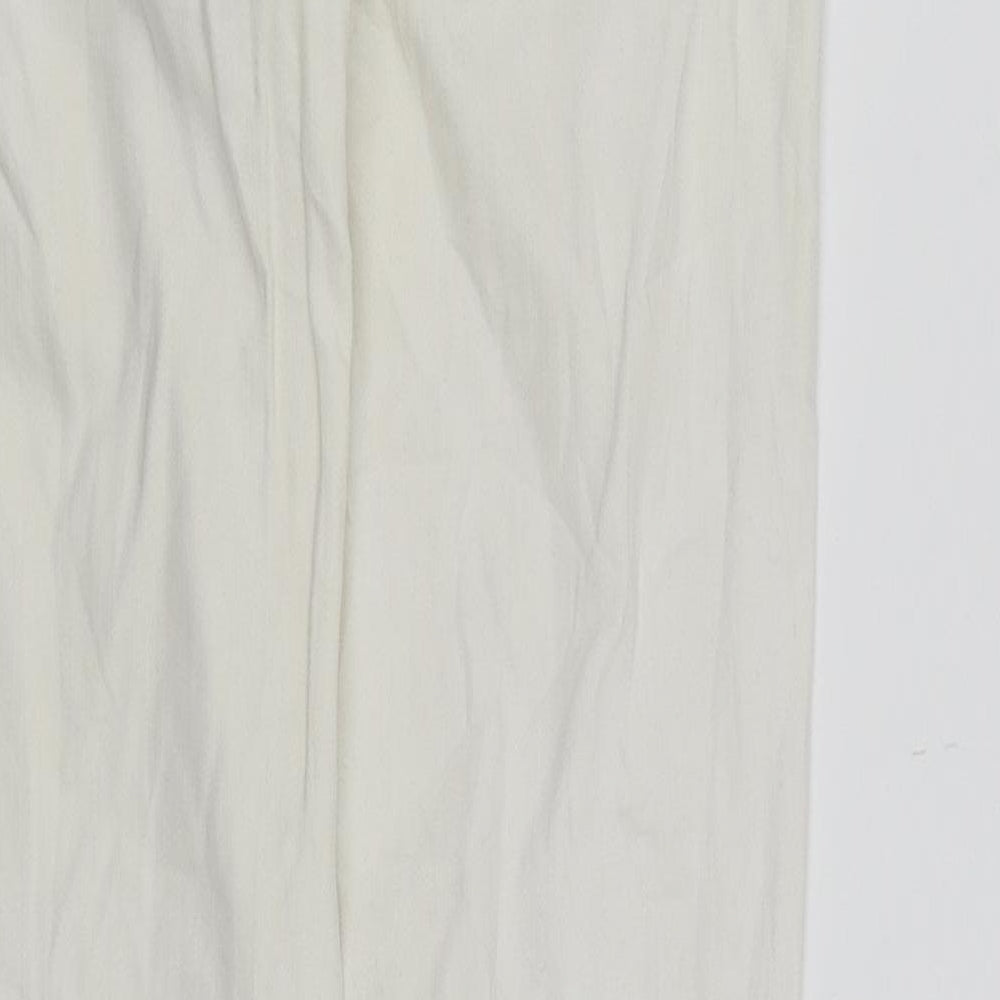 Flying Monkey Womens White Denim Skinny Jeans Size 10 L30 in