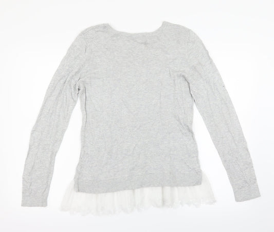 Dorothy Perkins Womens Grey Pullover Jumper Size 12