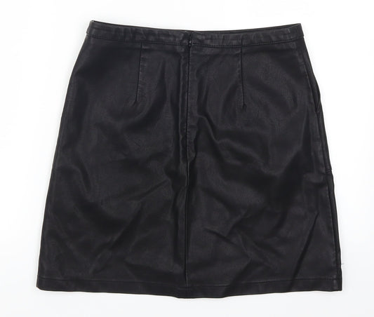 Papaya Womens Black A-Line Skirt Size 8