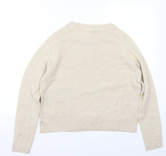 H&M Womens Beige Pullover Jumper Size S