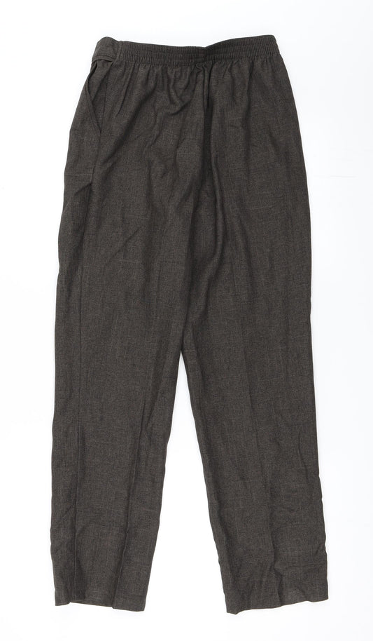 Marks and Spencer Womens Brown Trousers Size 8 L27 in