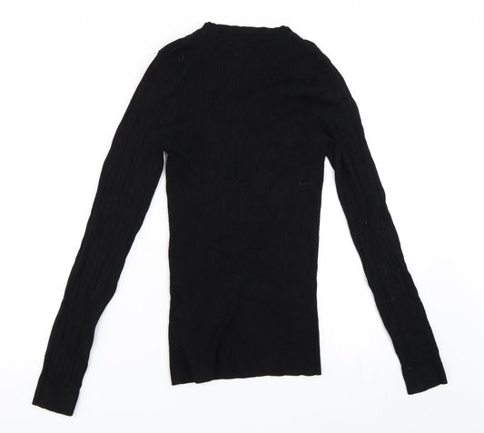 New Look Womens Black Pullover Jumper Size 10