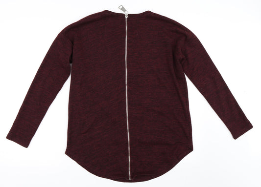New Look Womens Red Pullover Jumper Size S