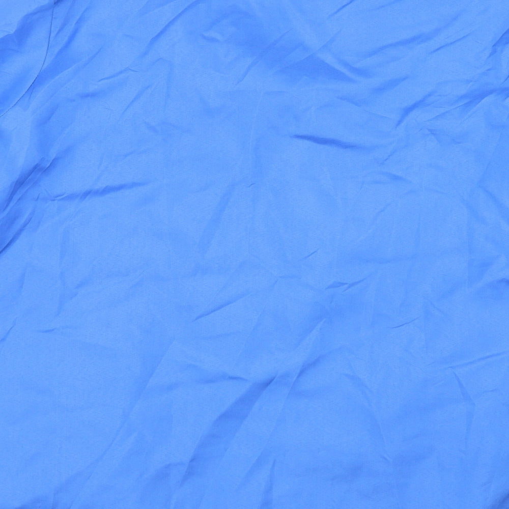 Anne De Lancay Womens Blue Jacket Coat Size L