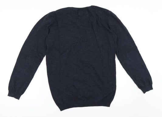 House Mens Blue Pullover Jumper Size S