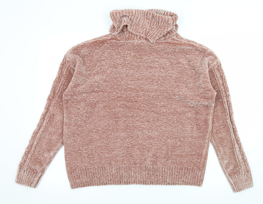 Georg Womens Pink Knit Pullover Jumper Size M