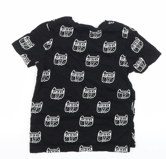 George Boys Black Geometric Jersey Basic T-Shirt Size 2-3 Years - Hipster Dog