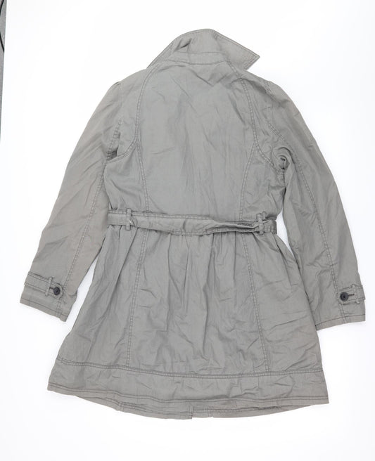 Marks and Spencer Womens Grey Overcoat Coat Size 12