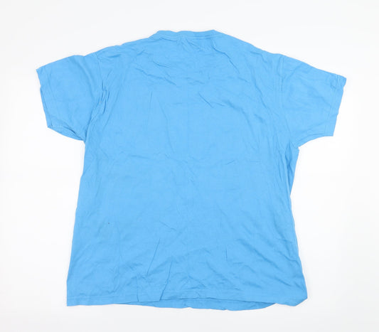 Anbor Mens Blue Jersey T-Shirt Size XL