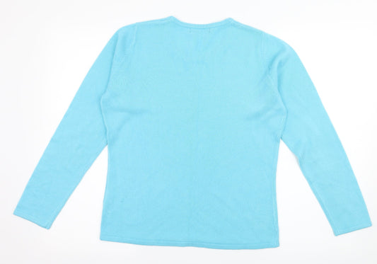 Bonmarché Womens Blue Knit Pullover Jumper Size S
