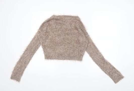 NEXT Womens Grey Knit Pullover Jumper Size 8