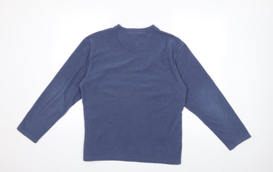 NEXT Mens Blue Fleece Pullover Sweatshirt Size S